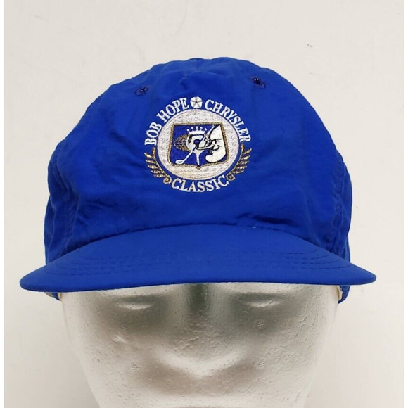 Bob Hope Chrysler Classic Golf Tournament Hat Blue Cap Metal Clasp Size Adjust - Picture 1 of 7